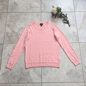 J Crew 100% Cashmere Stripped Long Sleeve Top
